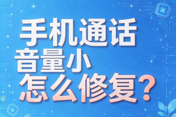 手机通话音量小怎么修复？
