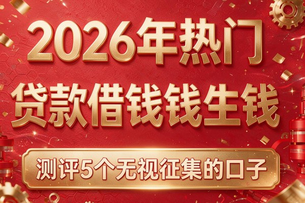 2026年热门贷款借钱钱生钱，测评5个无视征集的口子