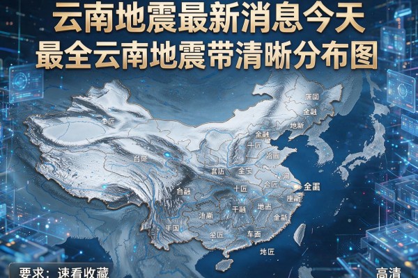 云南地震最新消息今天,最全云南地震带清晰分布图(高清)速看收藏