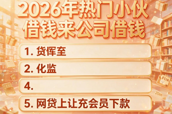 2026年热门小伙借钱来公司借钱,详细阐述5个网贷上让充会员下款