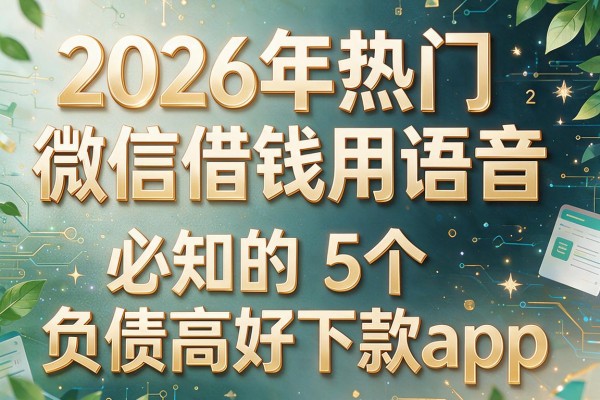2026年热门微信借钱用语音，必知的5个负债高好下款app