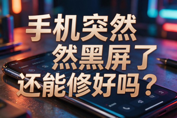 手机突然黑屏了还能修好吗？