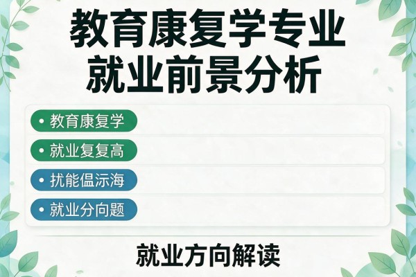 教育康复学专业就业前景分析及就业方向解读