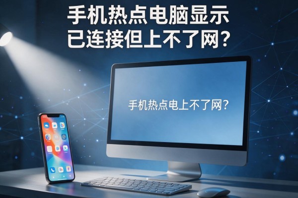 手机热点电脑显示已连接但上不了网?