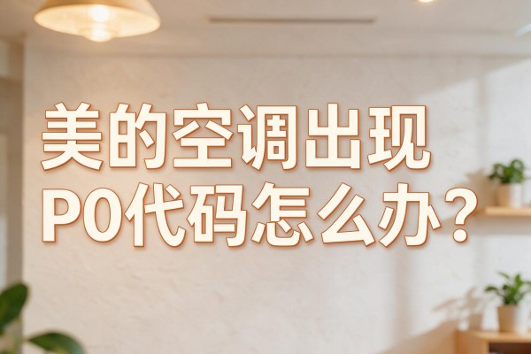 美的空调出现P0代码怎么办?