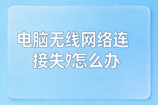 电脑无线网络连接失败怎么办