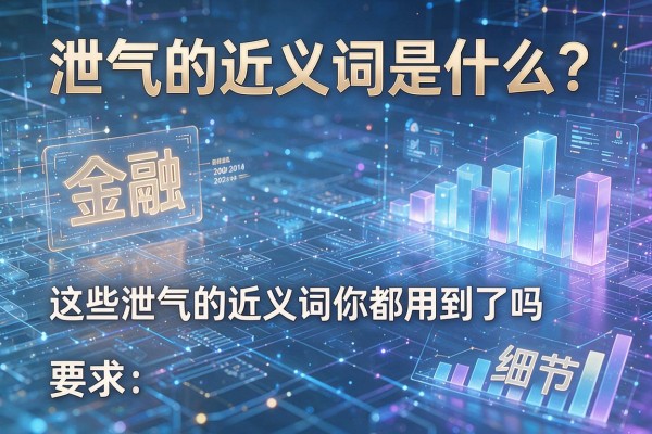 泄气的近义词是什么?这些泄气的近义词你都用对了吗