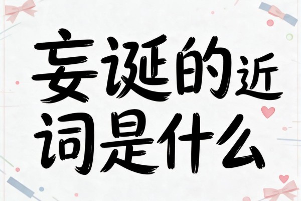 妄诞的近义词是什么,妄诞的近义词有哪些
