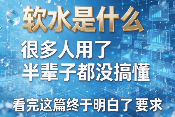 软水是什么水很多人用了半辈子都没搞懂看完这篇终于明白了