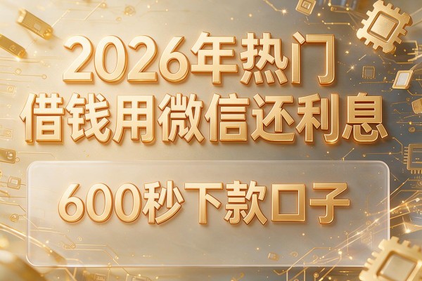 2026年热门借钱用微信还利息，600秒下款口子