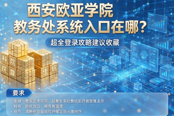 西安欧亚学院教务处系统入口在哪?超全登录攻略建议收藏