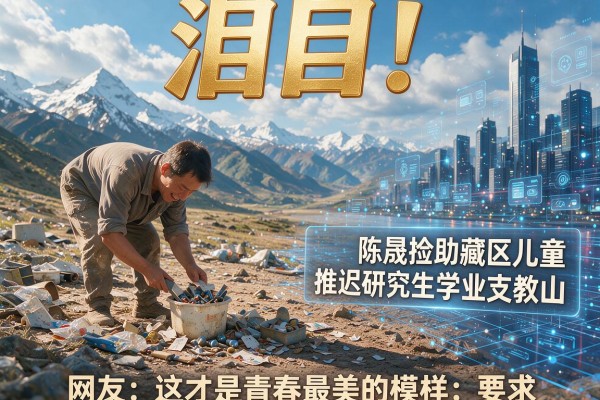 泪目!陈晟捡废品资助藏区儿童,推迟研究生学业支教山,网友:这才是青春最美的模样