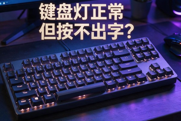 键盘灯正常但按不出字?