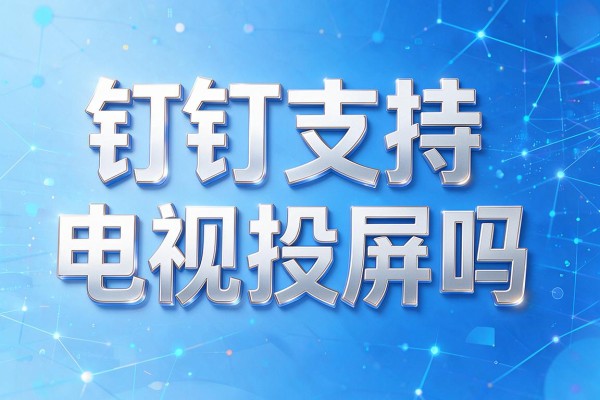 钉钉支持电视投屏吗
