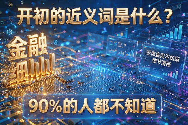 开初的近义词是什么?这几个词90%的人都不知道