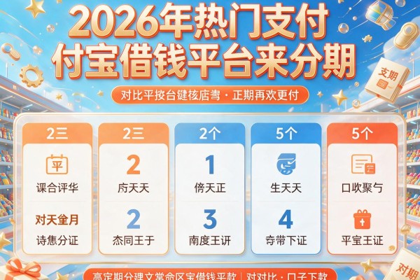 2026年热门支付宝借钱平台来分期，对比5个口子下款