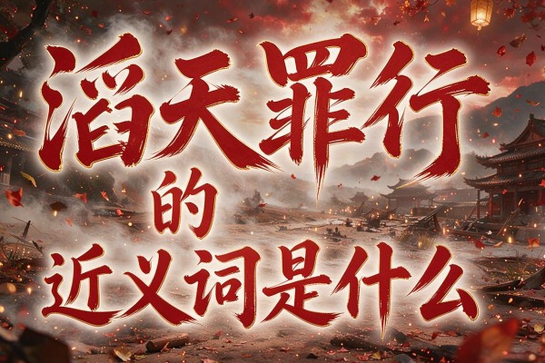 滔天罪行的近义词是什么,滔天罪行的近义词有哪些