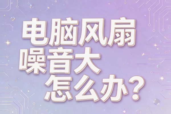 电脑风扇噪音大怎么办?