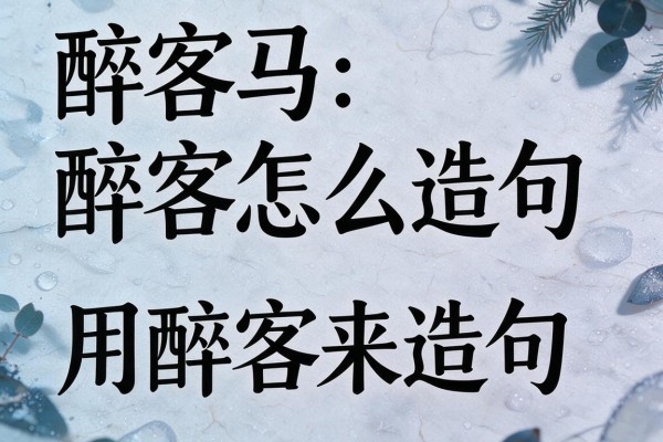 醉客怎么造句,用醉客来造句