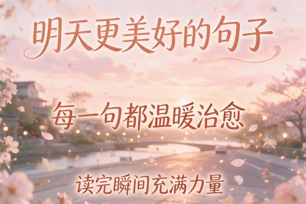 明天更美好的句子 每一句都温暖治愈 读完瞬间充满力量