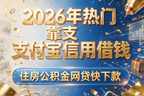 2026年热门靠支付宝信用借钱,住房公积金网贷快下款