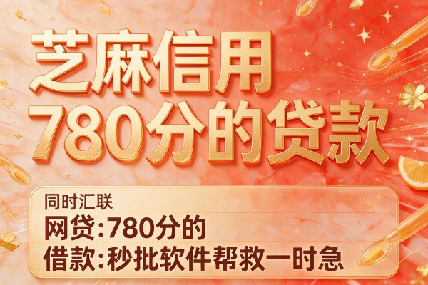 芝麻信用780分的贷款，同时汇总这几家网贷780分的借款秒批软件帮救一时急