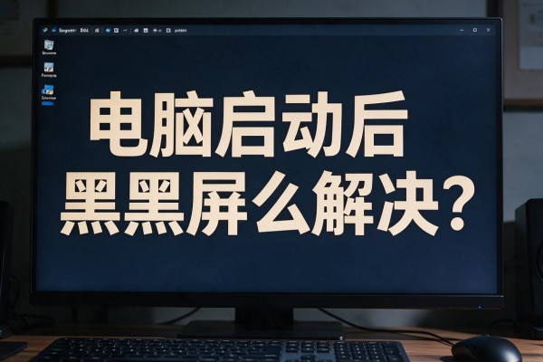 电脑启动后屏幕黑屏怎么解决?