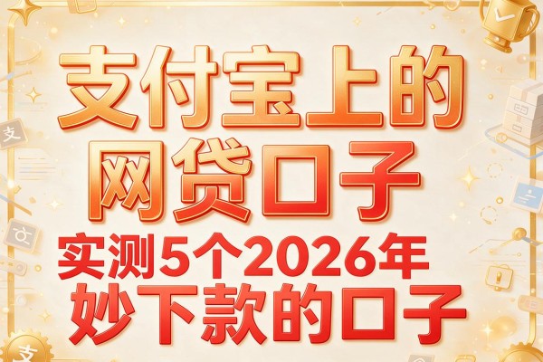 支付宝上的网贷口子,实测5个2026年妙下款的口子