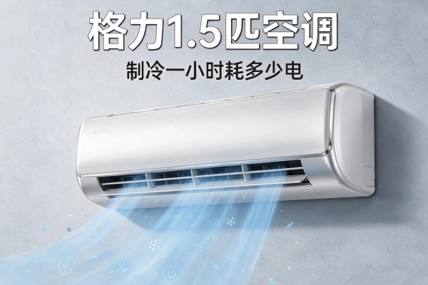格力1.5匹空调制冷一小时耗多少电
