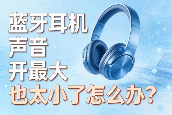 蓝牙耳机声音开最大也太小了怎么办?