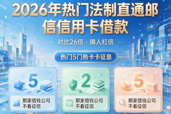 2026年热门法制直通车信用卡借款，对比5个那家借钱公司不看征信