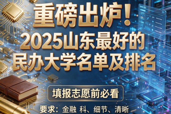 重磅出炉!2025山东最好的民办大学名单及排名,填报志愿前必看