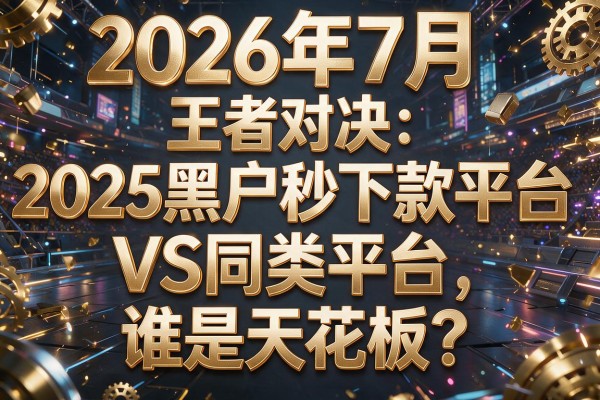 2026年7月王者对决:2025黑户秒下款平台"VS同类平台,谁是天花板?