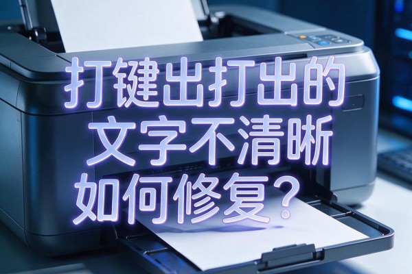 打印机打出的文字不清晰如何修复?