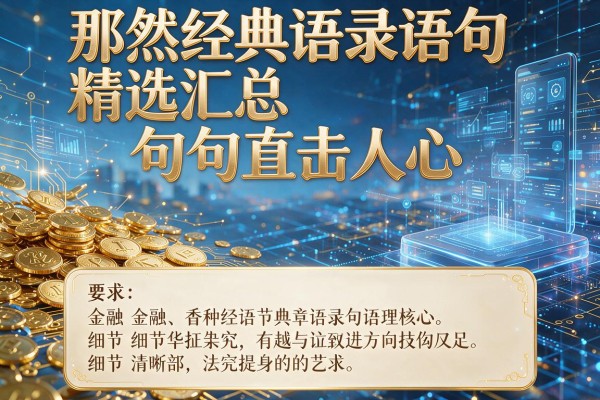 那然经典语录语句精选汇总句句直击人心