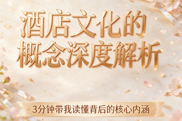 酒店文化的概念深度解析 3分钟带你读懂背后的核心内涵