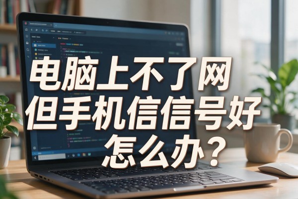 电脑上不了网但手机信号好怎么办?