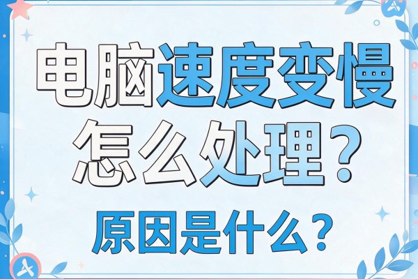 电脑速度变慢怎么处理？原因是什么？