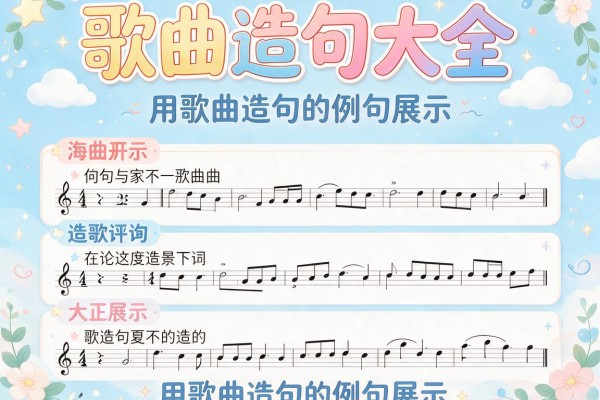 歌曲造句大全-用歌曲造句的例句展示