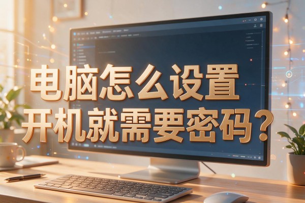 电脑怎么设置开机就需要密码?