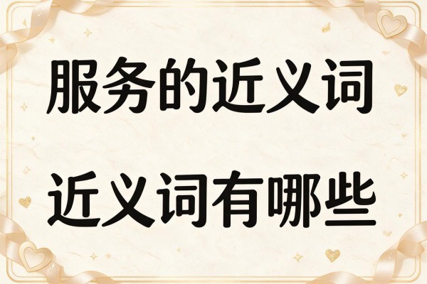 服务的近义词,服务的近义词有哪些