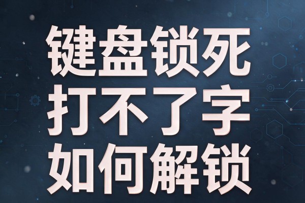 键盘锁死打不了字如何解锁