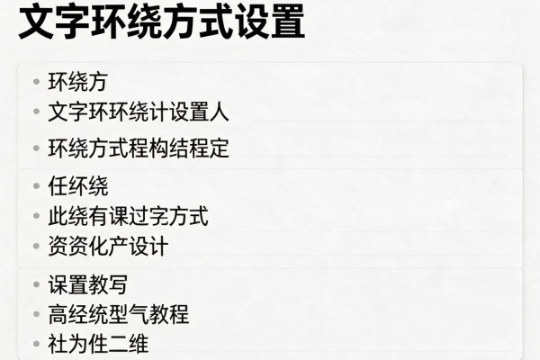文字环绕方式设置教程