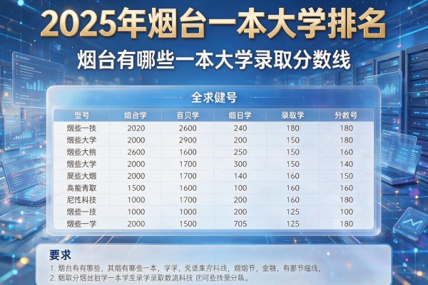 2025年烟台一本大学排名,烟台有哪些一本大学及录取分数线