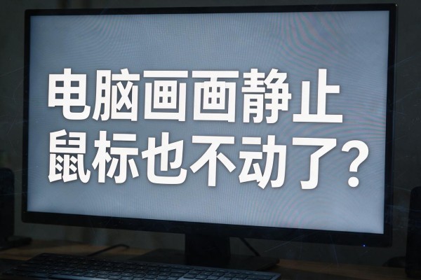电脑画面静止鼠标也不动了?