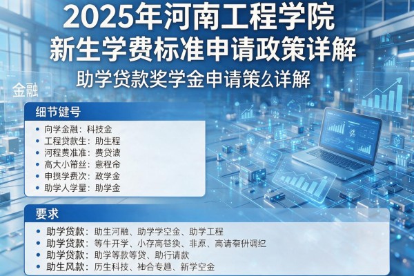 2025年河南工程学院新生学费标准及助学贷款奖学金申请政策详解