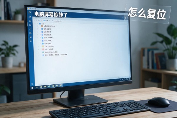 电脑屏幕旋转了怎么复位
