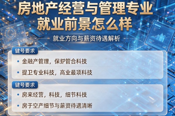 房地产经营与管理专业就业前景怎么样 就业方向与薪资待遇解析