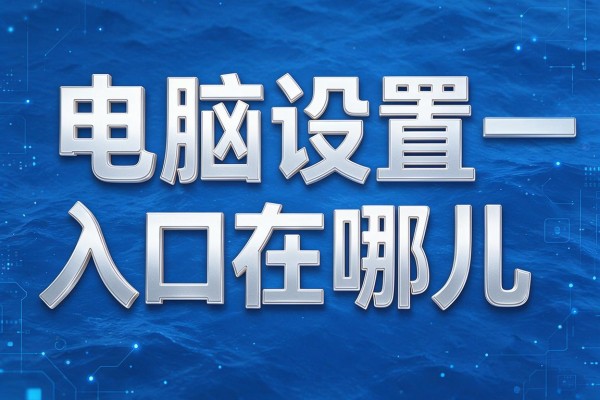 电脑设置入口在哪儿