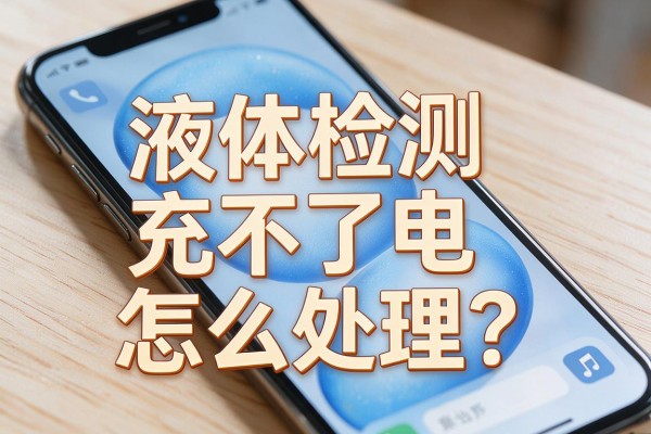 苹果手机显示液体检测充不了电怎么处理?